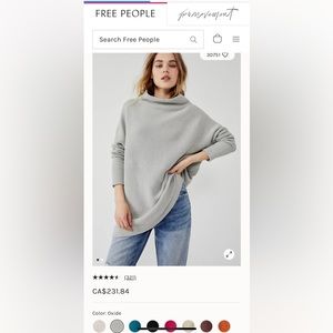 Free People Ottoman Sweater - Color oxide